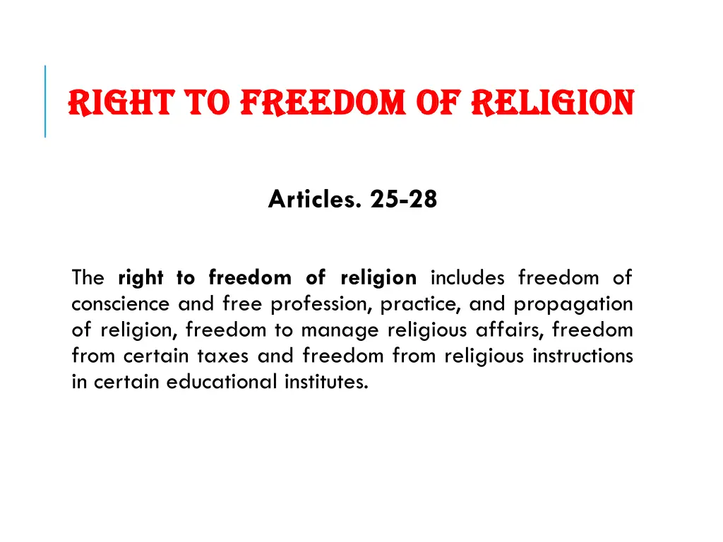 right to freedom of religion right to freedom