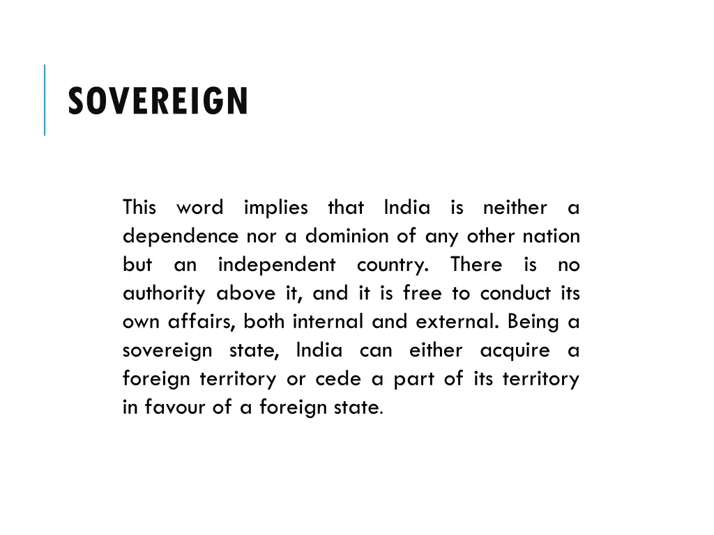 sovereign