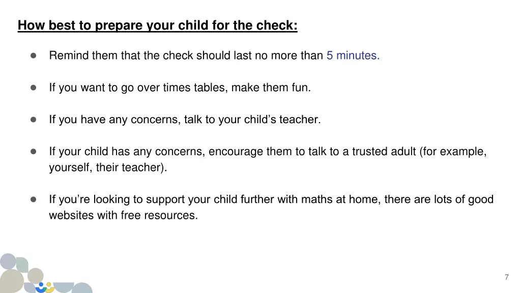 how best to prepare your child for the check