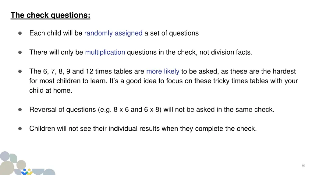 the check questions