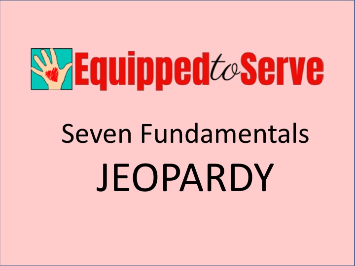 seven fundamentals jeopardy