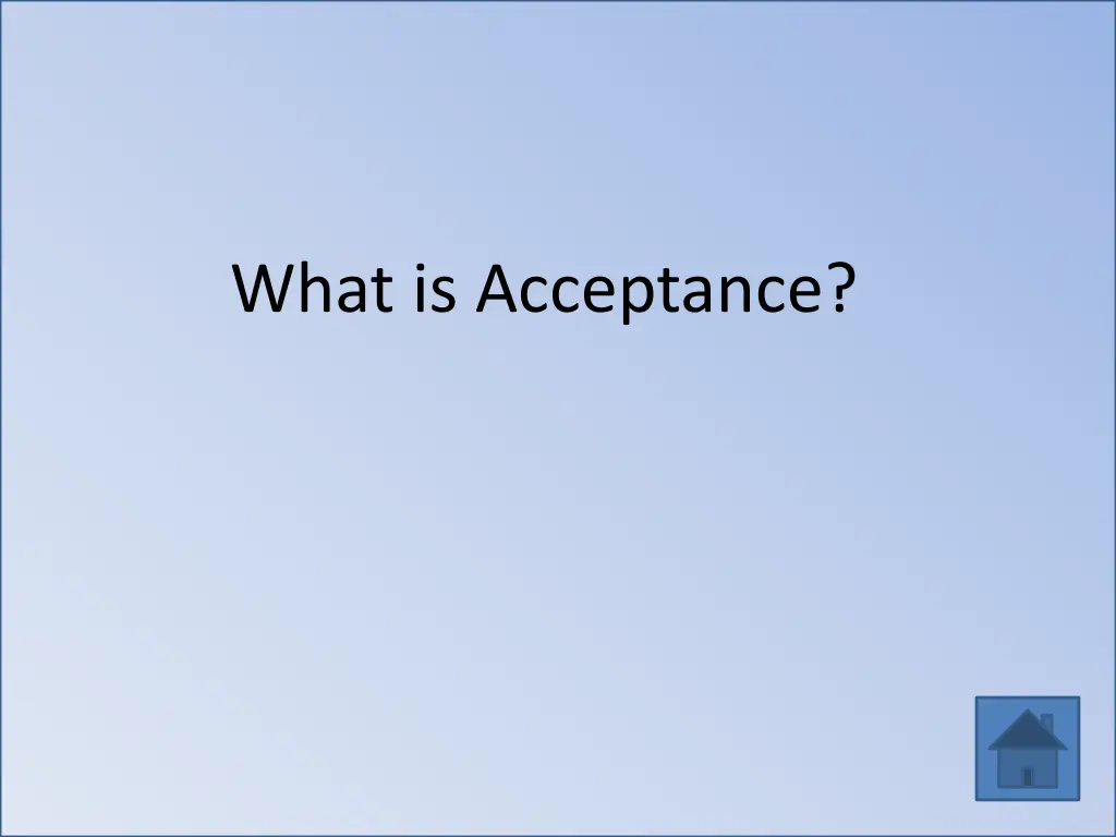 what is acceptance