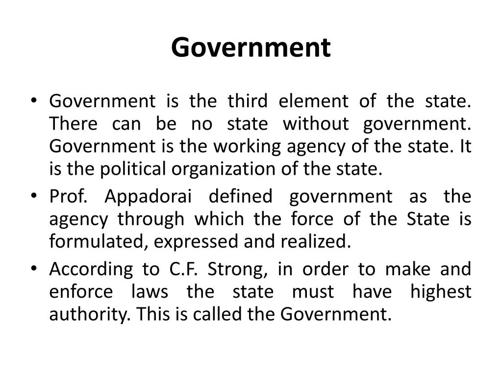 government