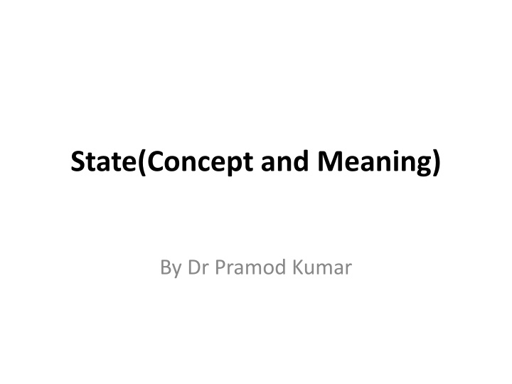 state concept and meaning