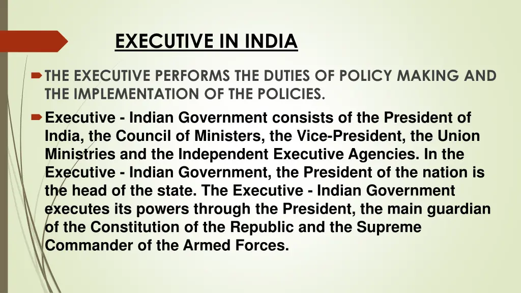 executive in india