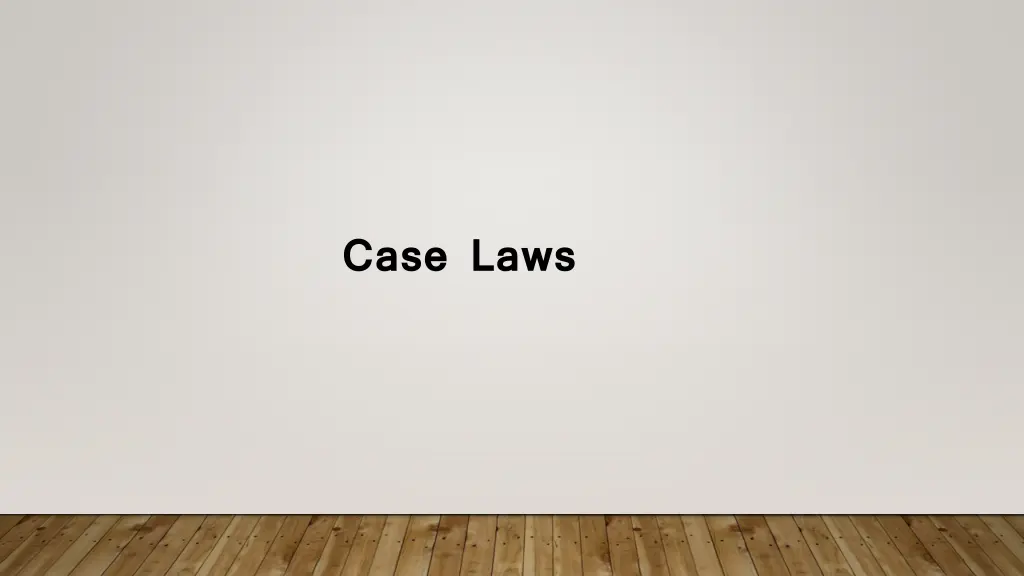 case laws