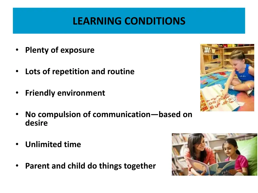 learning conditions