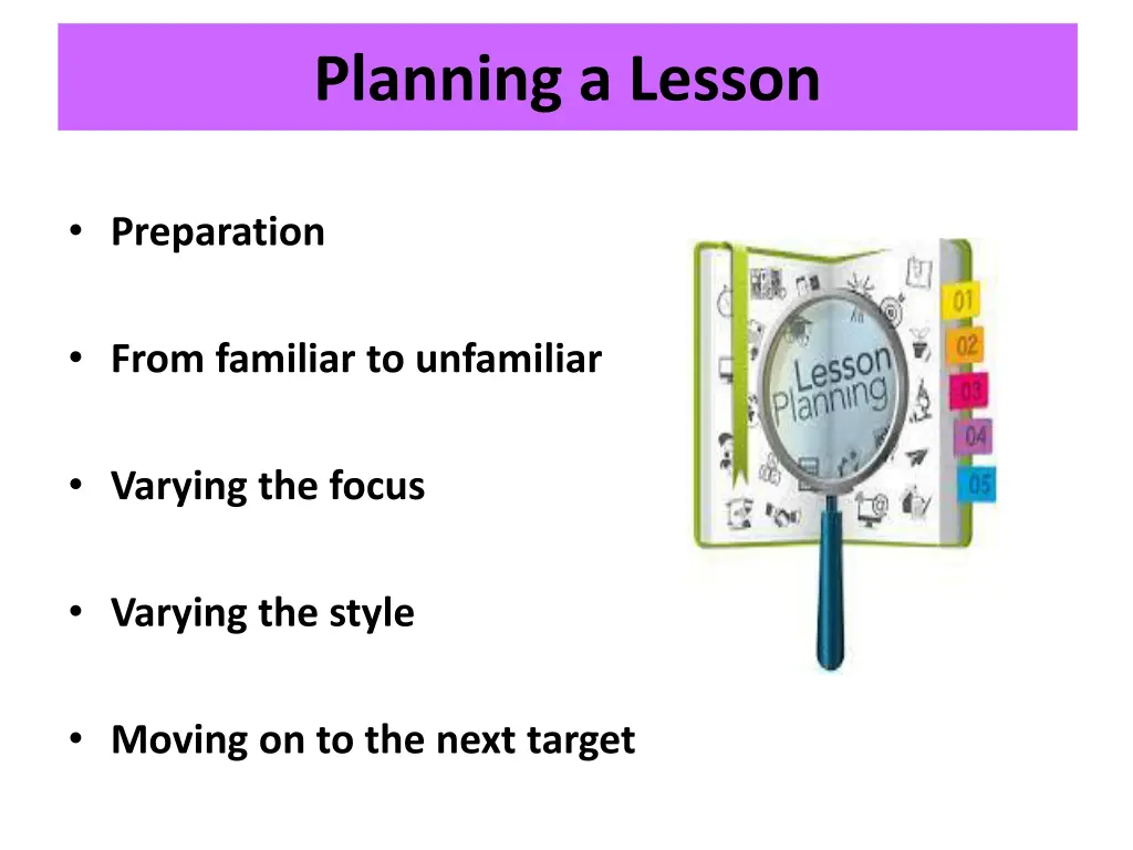 planning a lesson