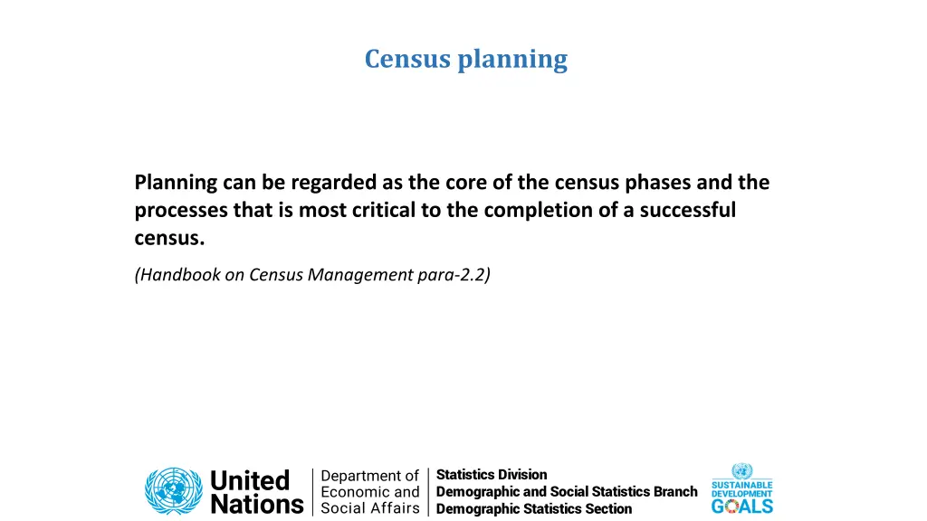 census planning