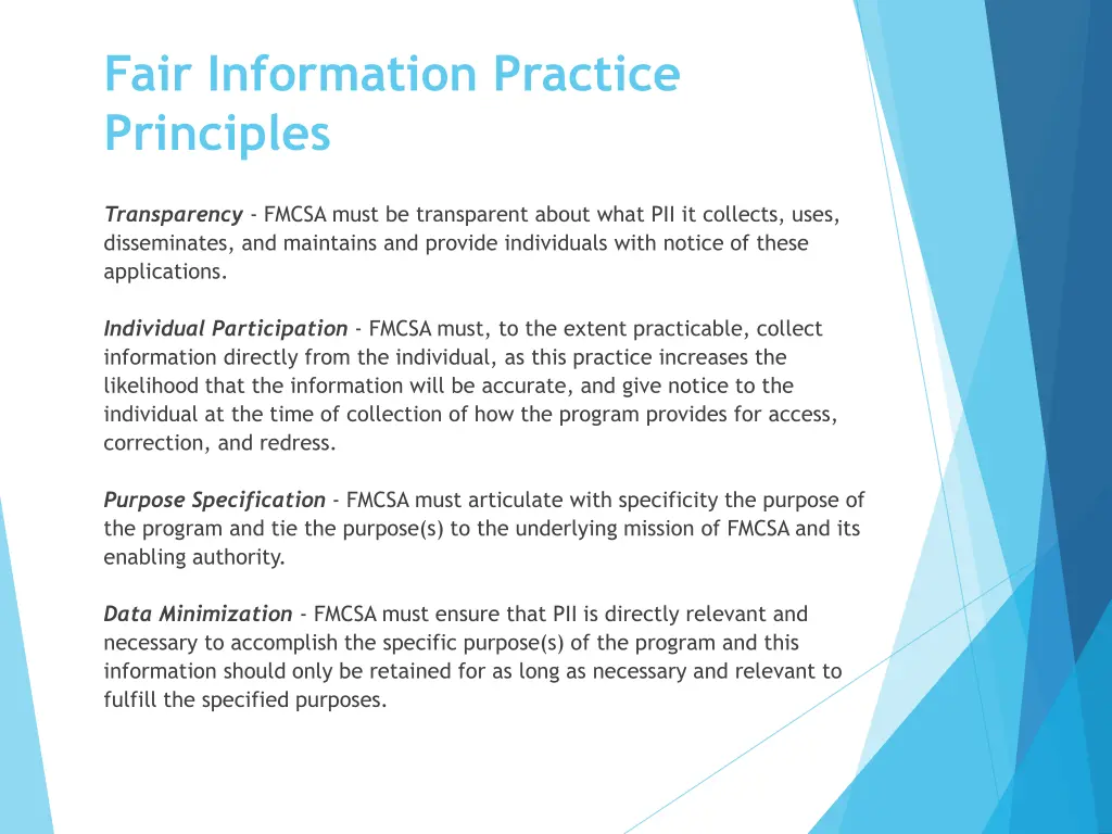 fair information practice principles