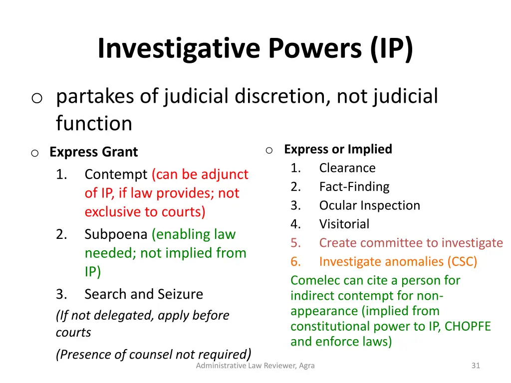 investigative powers ip