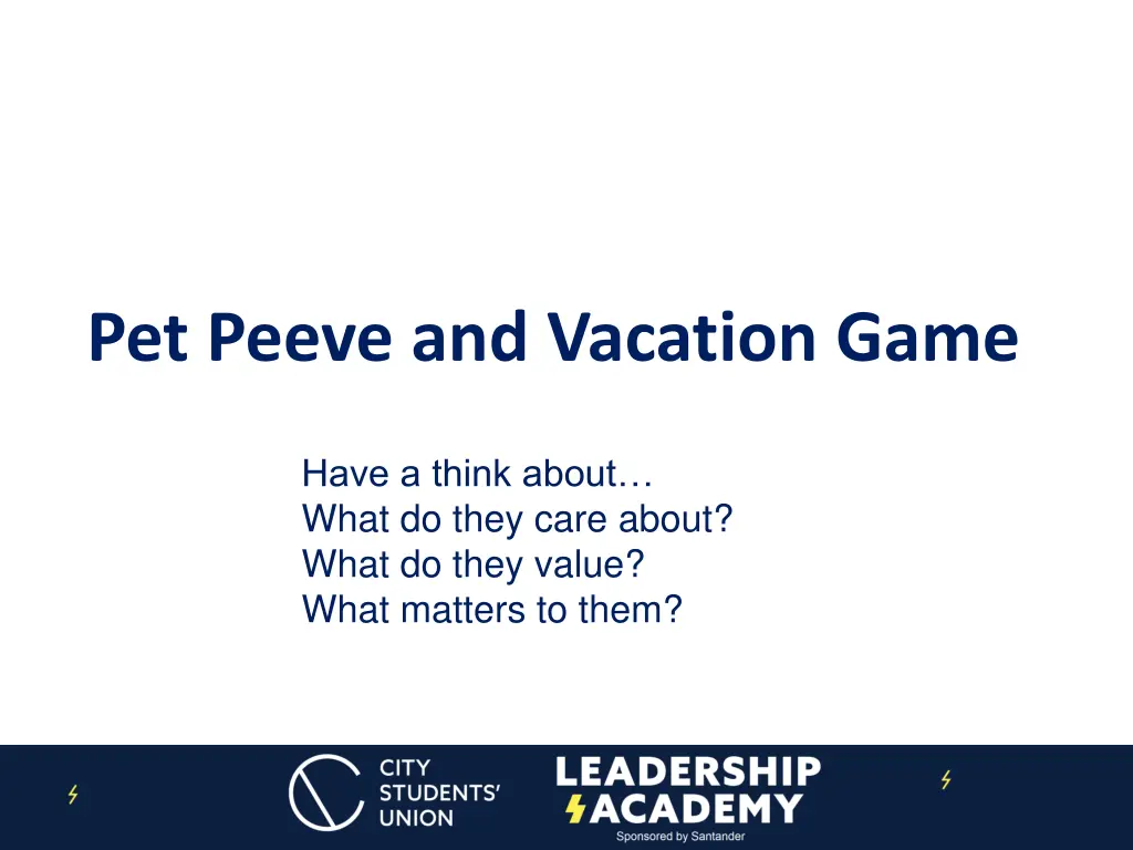 pet peeve and vacation game