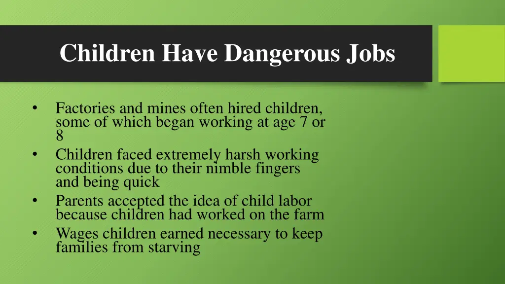 children have dangerous jobs