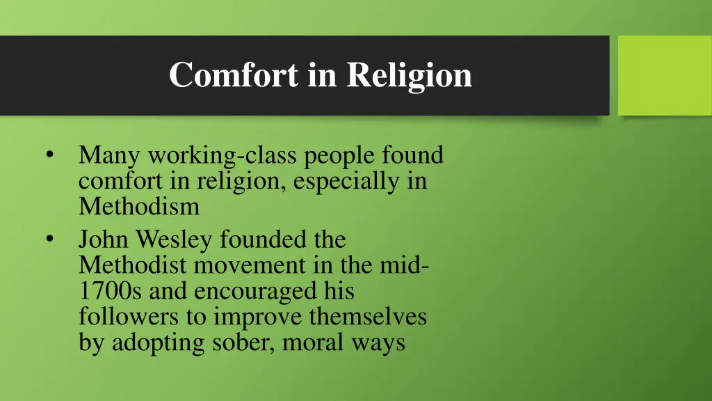 comfort in religion