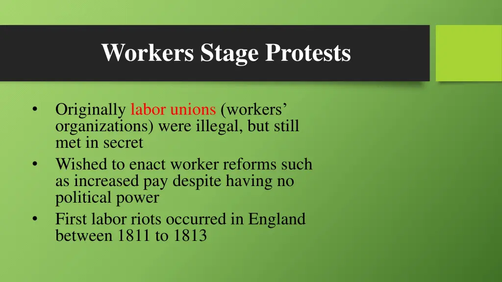 workers stage protests