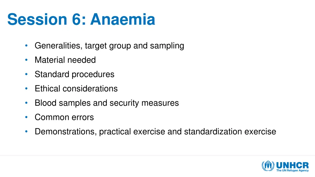 session 6 anaemia