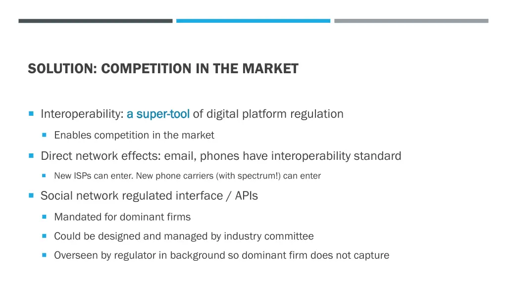 solution competition in the market