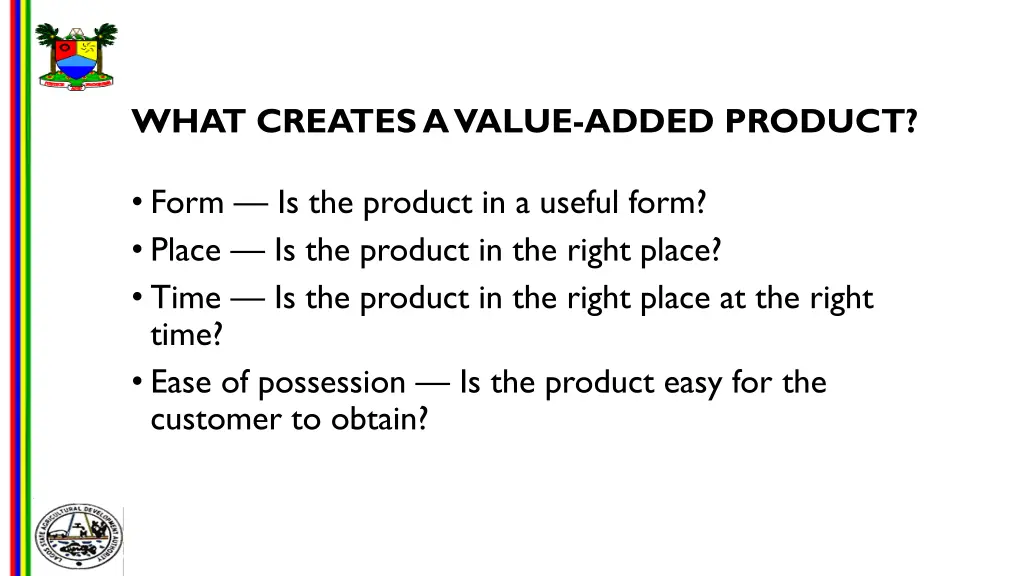 what creates a value added product 2