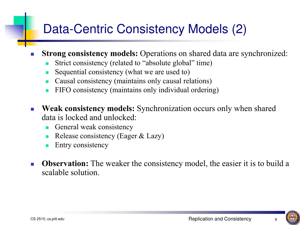 data centric consistency models 2