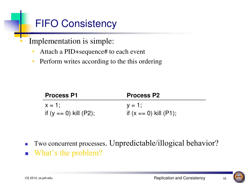 fifo consistency 1