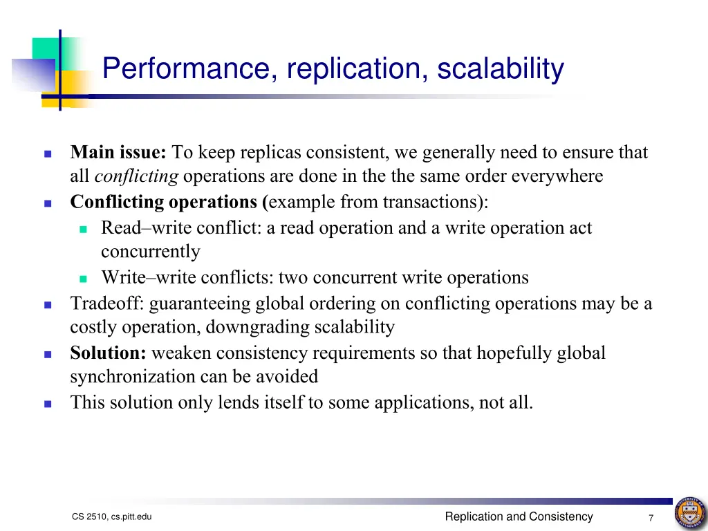 performance replication scalability