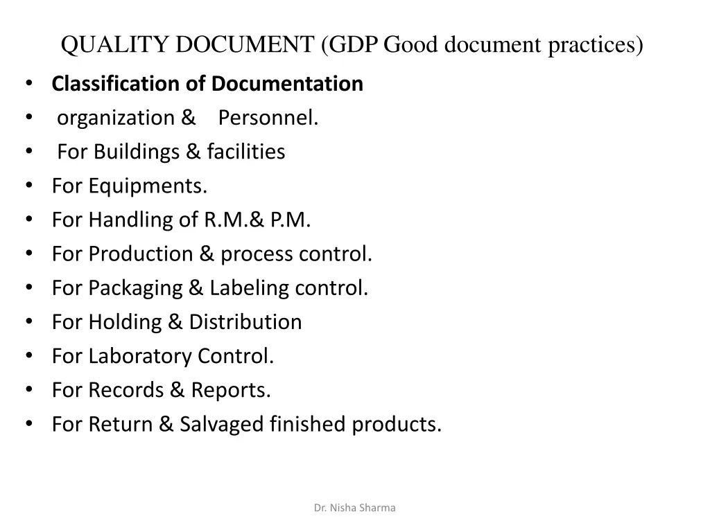 quality document gdp good document practices 1