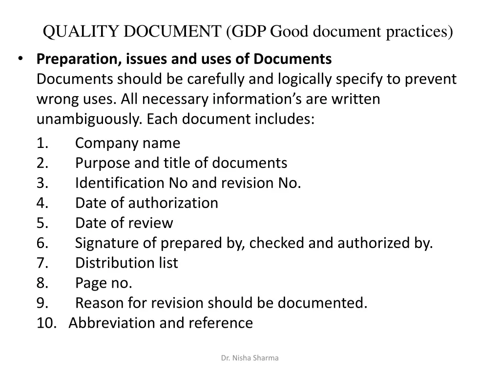 quality document gdp good document practices 2