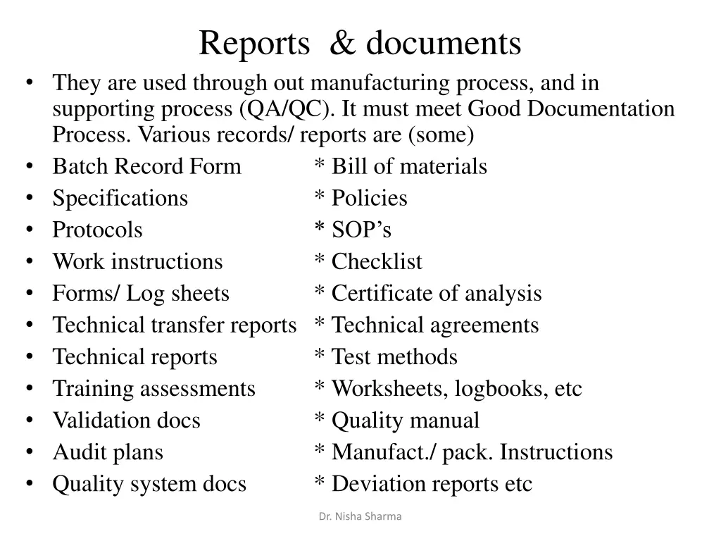 reports documents