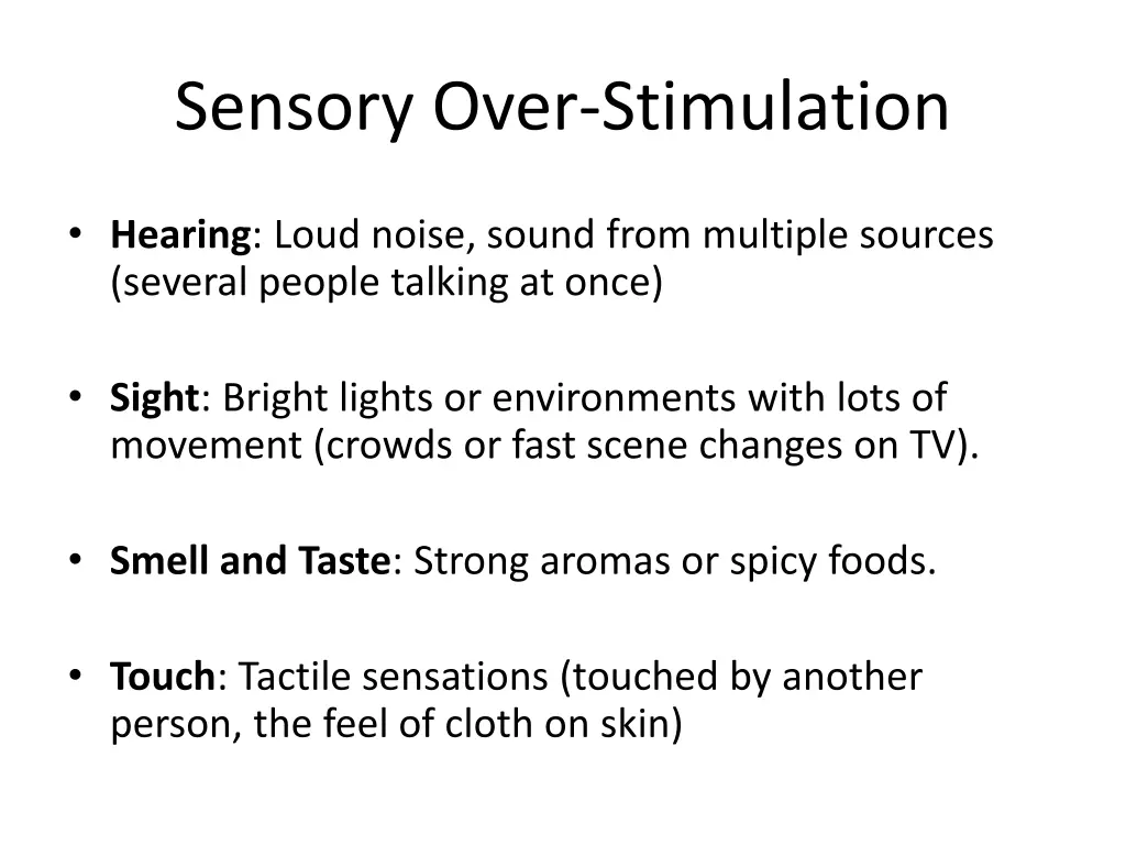 sensory over stimulation 1