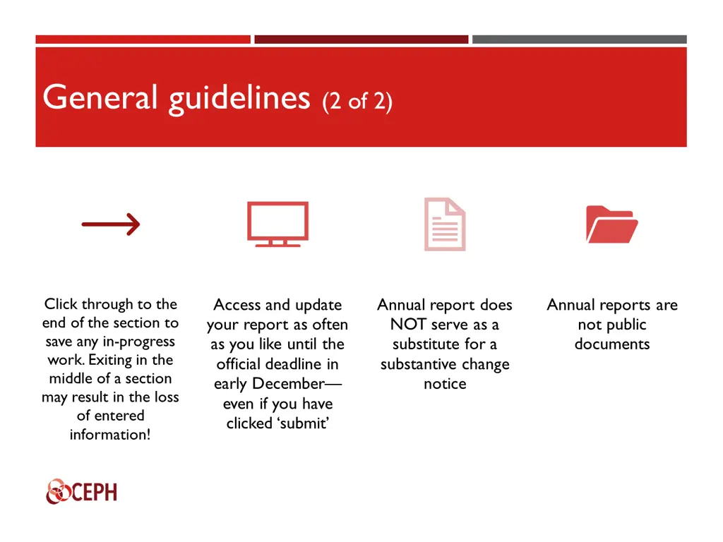 general guidelines 2 of 2
