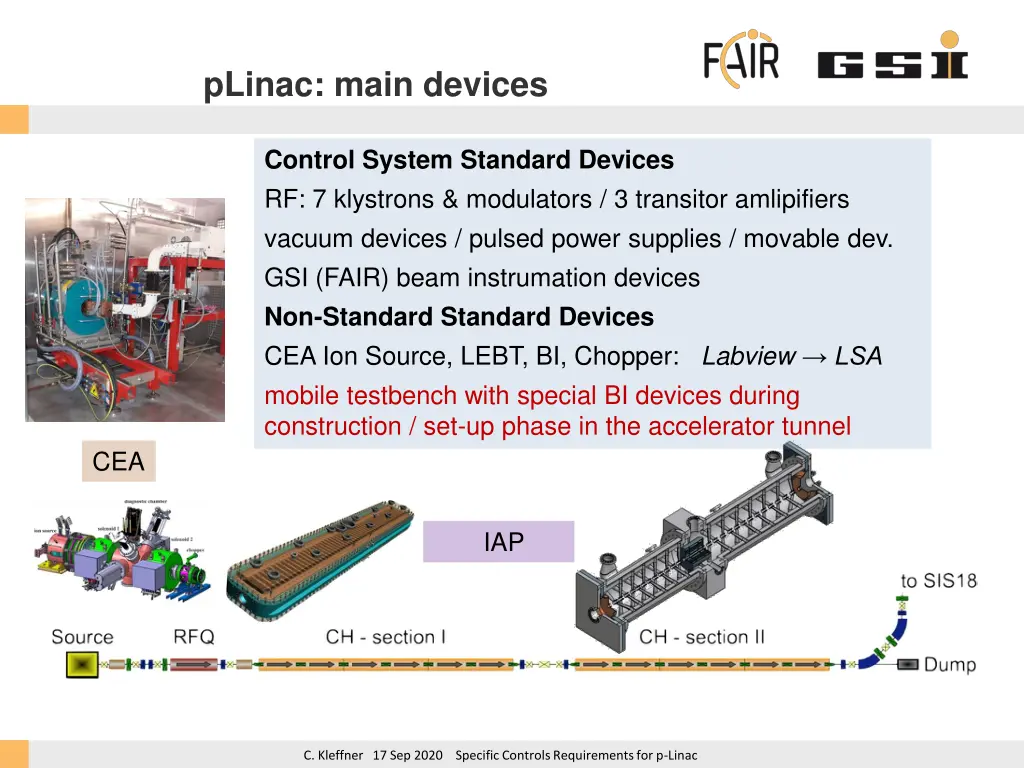 plinac main devices