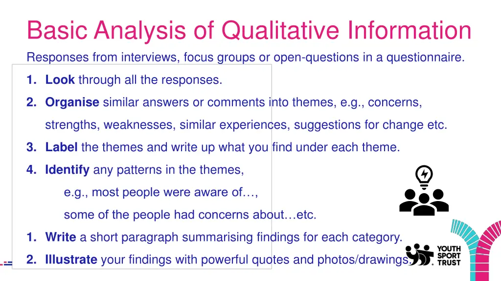 basic analysis of qualitative information