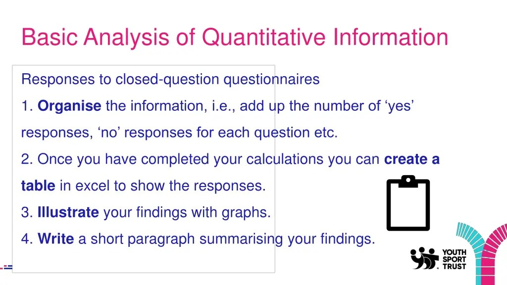 basic analysis of quantitative information