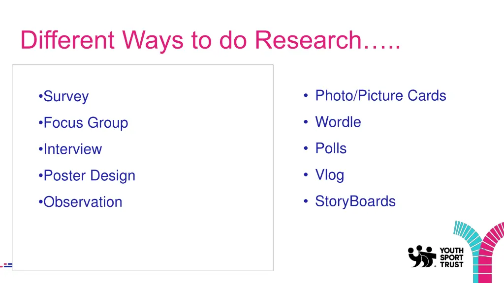 different ways to do research