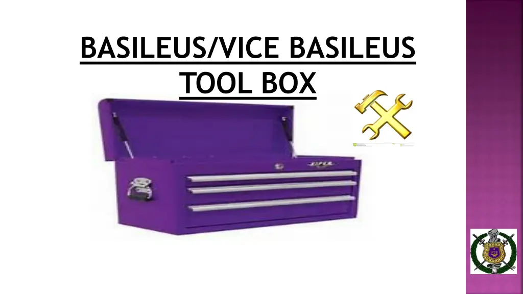 basileus vice basileus tool box