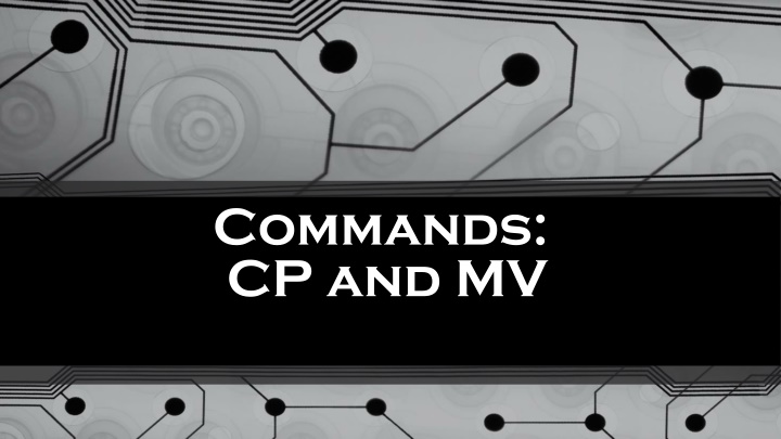 commands cp and mv