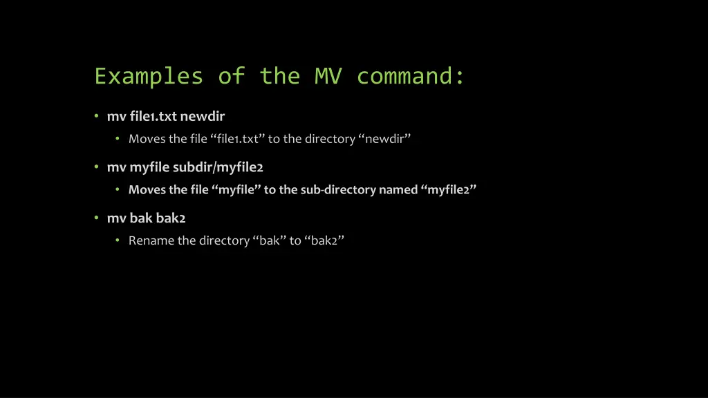 examples of the mv command