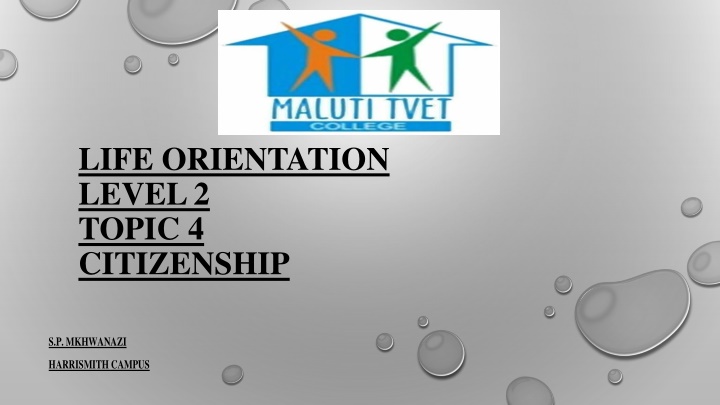 life orientation level 2 topic 4 citizenship