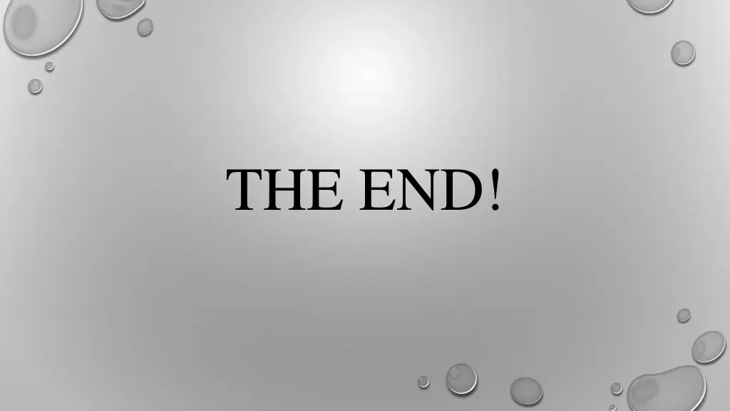 the end