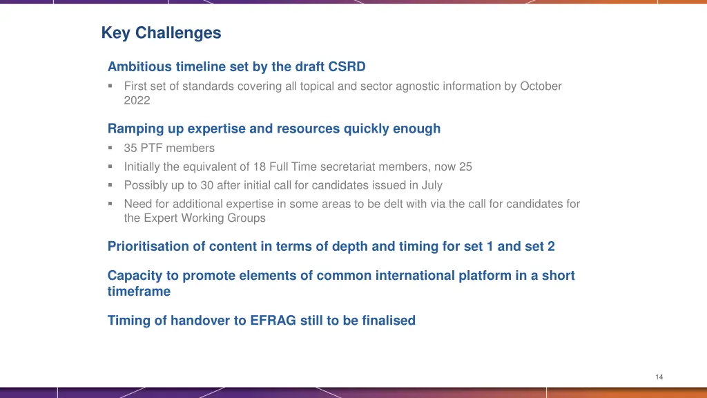 key challenges