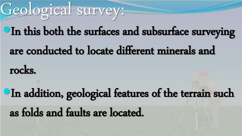 geological survey in this both the surfaces