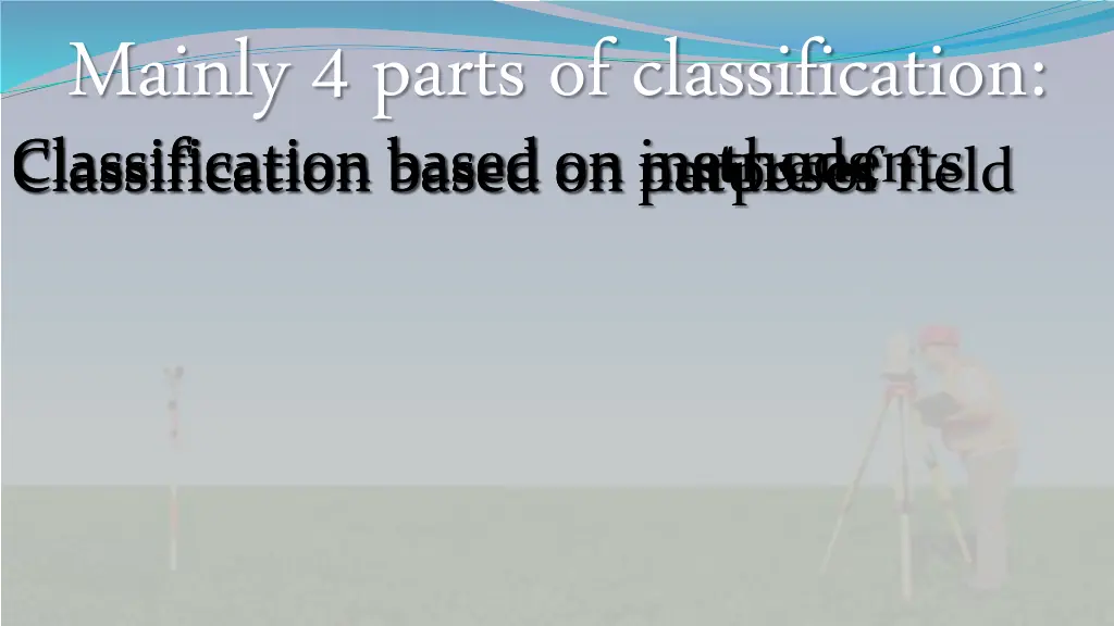 mainly 4 parts of classification classification