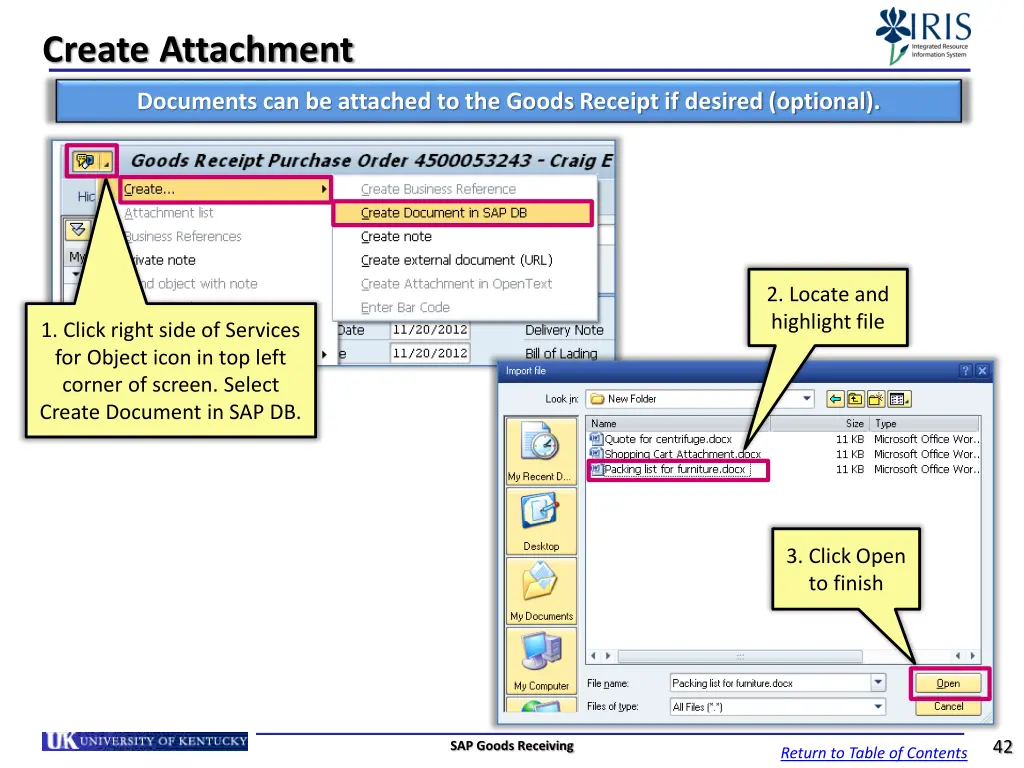 create attachment