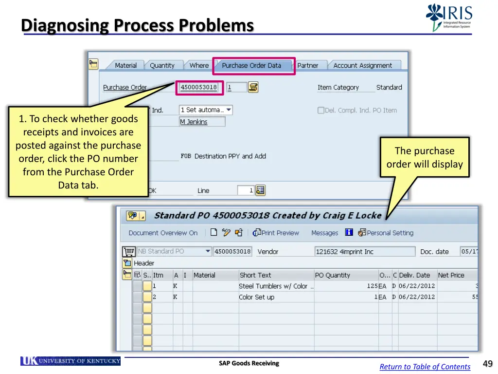 diagnosing process problems 1