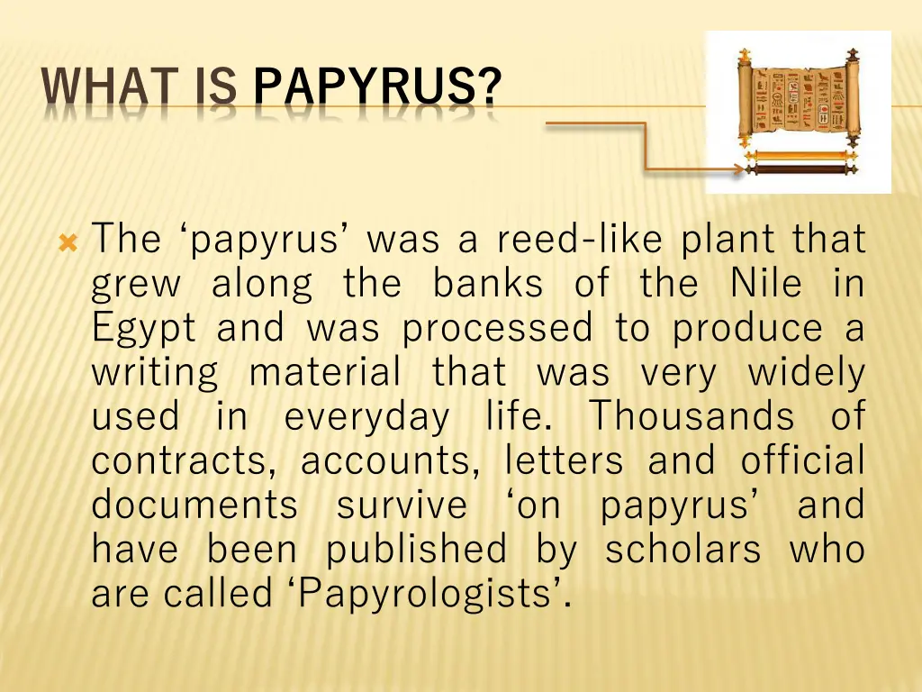 what is papyrus