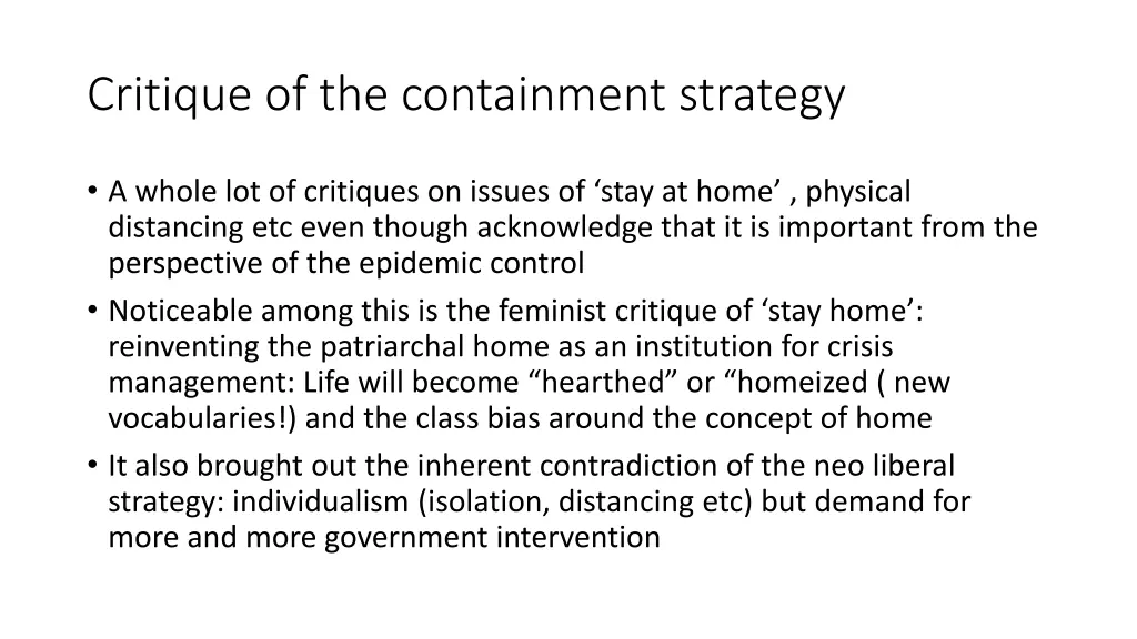 critique of the containment strategy 2