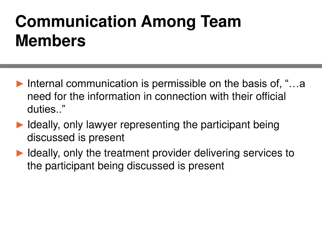 communication among team members