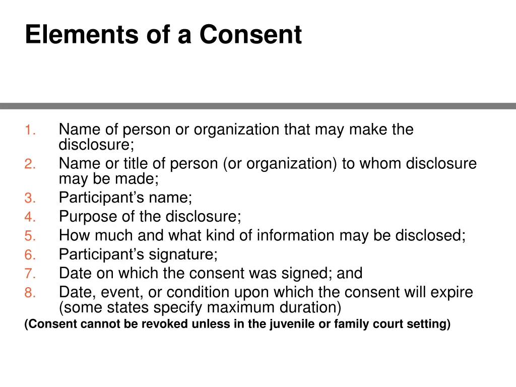 elements of a consent