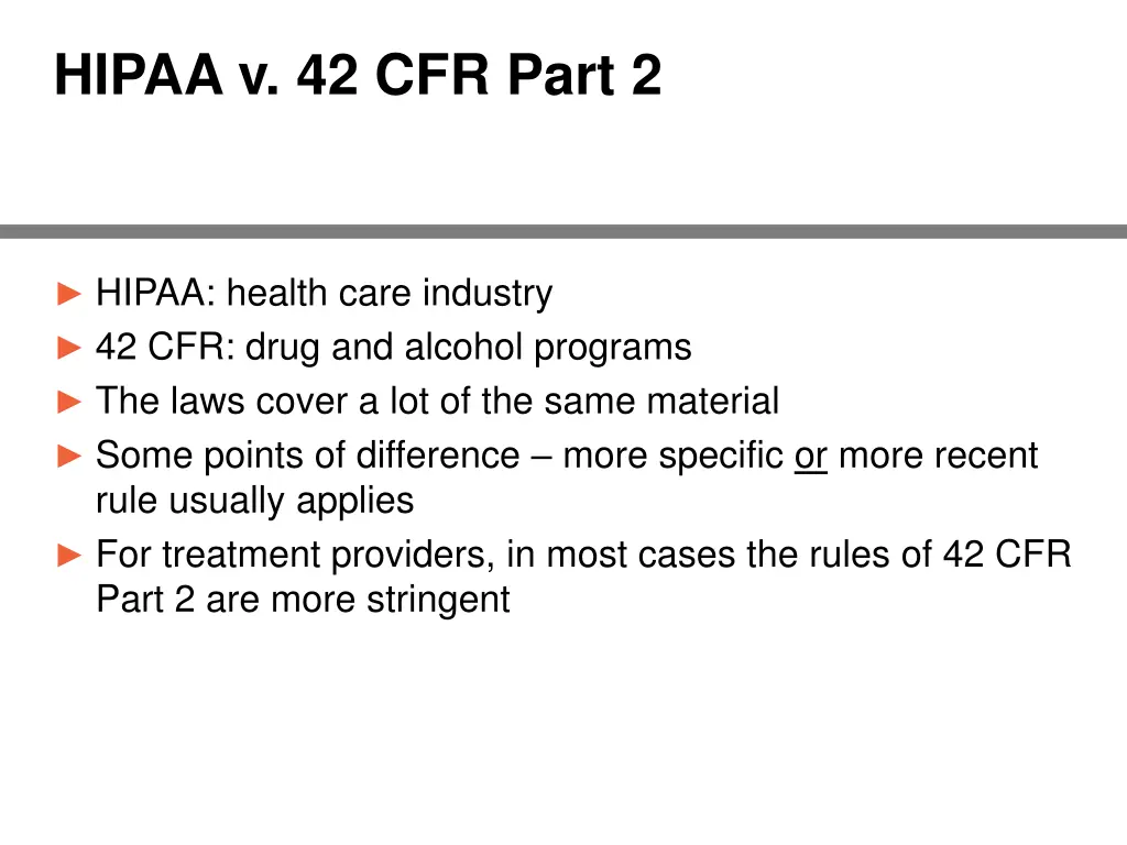 hipaa v 42 cfr part 2