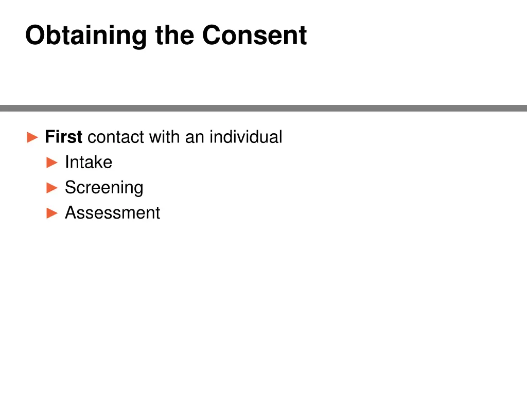 obtaining the consent